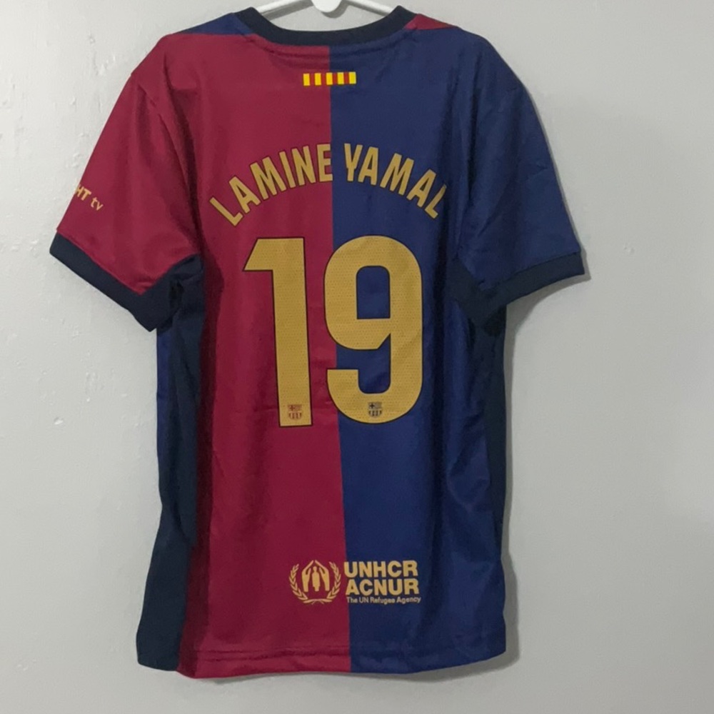 Fc Barcelona Kid Set Lamine Yamal 2024 Jersey and Short - Picture 4 of 7
